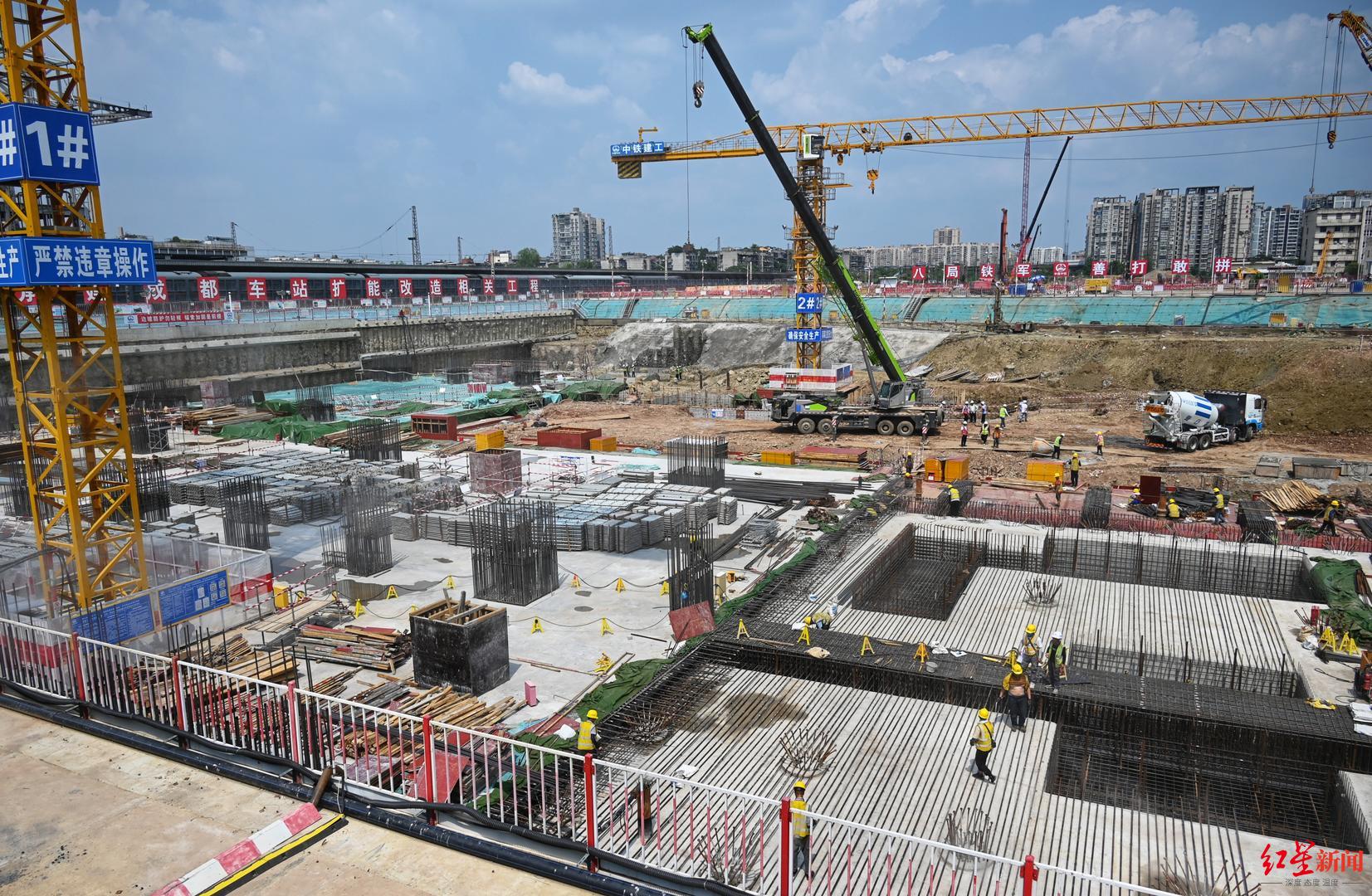 火車北站擴能改造進入二階段施工，商貿大道下穿隧道預計年內通車