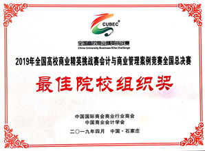 我院在2019年全國商業(yè)精英挑戰(zhàn)賽中喜獲佳績